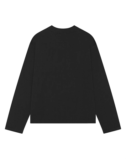 Bareen - Oversized Logo Longsleeve T-shirt - Black